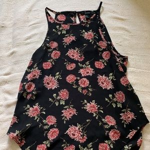 Forever 21 Women's Foral Tank Top Blouse